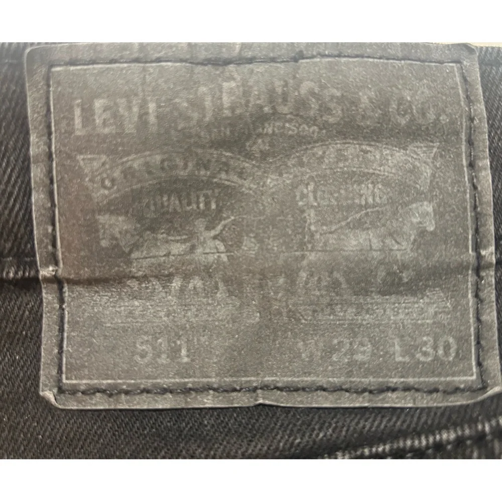 Men’s Levi’s 511 Slim Fit Jeans | W29 L30 | Black
